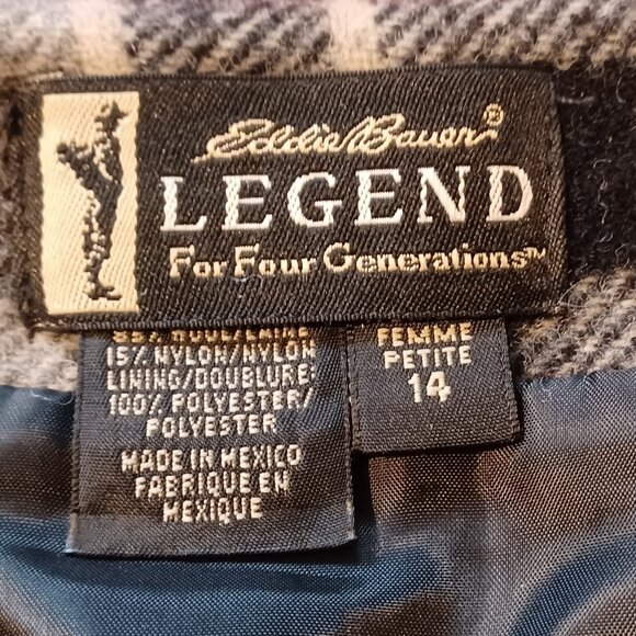 Eddie Bauer blanket wool long skirt with single button at waist. - Picture 5 of 7